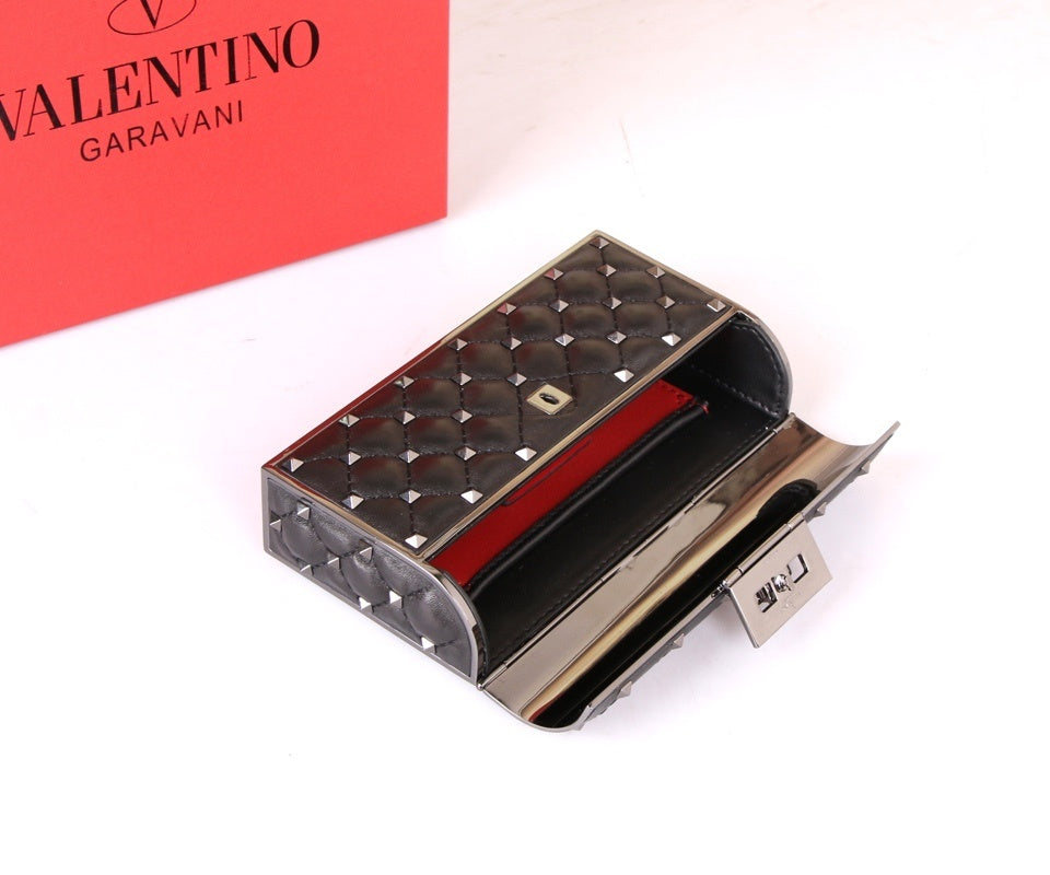 VALENTINO Calfskin Box Evening Bag