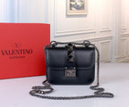 VALENTINO Classic Calfskin Chain Shoulder Bag