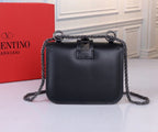 VALENTINO Classic Calfskin Chain Shoulder Bag