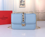 VALENTINO Classic Calfskin Chain Shoulder Bag