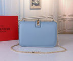 VALENTINO Classic Calfskin Chain Shoulder Bag