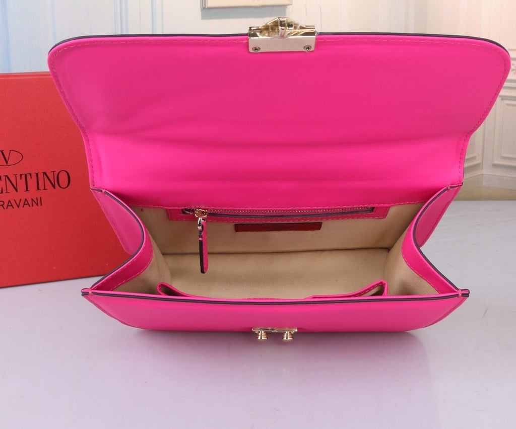 VALENTINO Classic Calfskin Chain Shoulder Bag