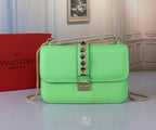 VALENTINO Classic Calfskin Chain Shoulder Bag