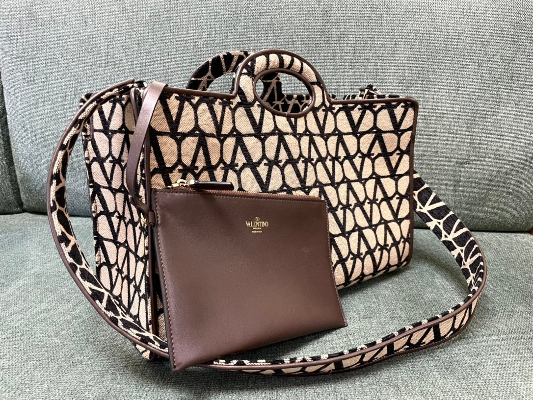 VALENTINO Calfskin Tote Bag