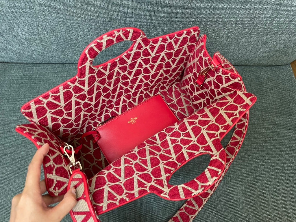 VALENTINO Calfskin Tote Bag
