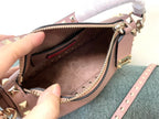 VALENTINO Garavani Rockstud Calfskin Top Handle Crossbody Bag