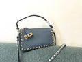 VALENTINO Garavani Rockstud Calfskin Top Handle Crossbody Bag