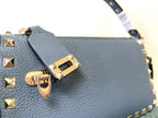 VALENTINO Garavani Rockstud Calfskin Top Handle Crossbody Bag