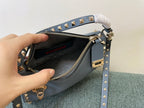 VALENTINO Garavani Rockstud Calfskin Top Handle Crossbody Bag