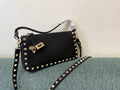 VALENTINO Garavani Rockstud Calfskin Top Handle Crossbody Bag