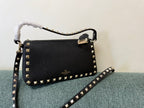 VALENTINO Garavani Rockstud Calfskin Top Handle Crossbody Bag