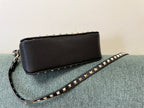 VALENTINO Garavani Rockstud Calfskin Top Handle Crossbody Bag