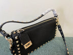 VALENTINO Garavani Rockstud Calfskin Top Handle Crossbody Bag