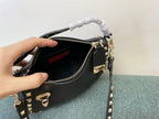 VALENTINO Garavani Rockstud Calfskin Top Handle Crossbody Bag