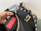 VALENTINO Garavani Rockstud Calfskin Top Handle Crossbody Bag