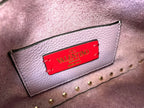 VALENTINO Garavani Rockstud Calfskin Top Handle Crossbody Bag