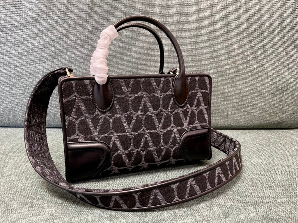 VALENTINO Garavani Embroidered Lambskin Tote Bag