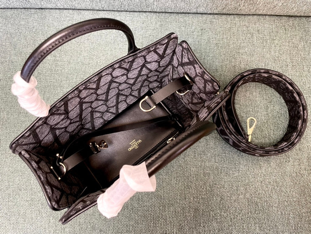 VALENTINO Garavani Embroidered Lambskin Tote Bag