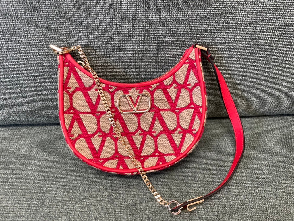 VALENTINO Fabric Hobo Bag