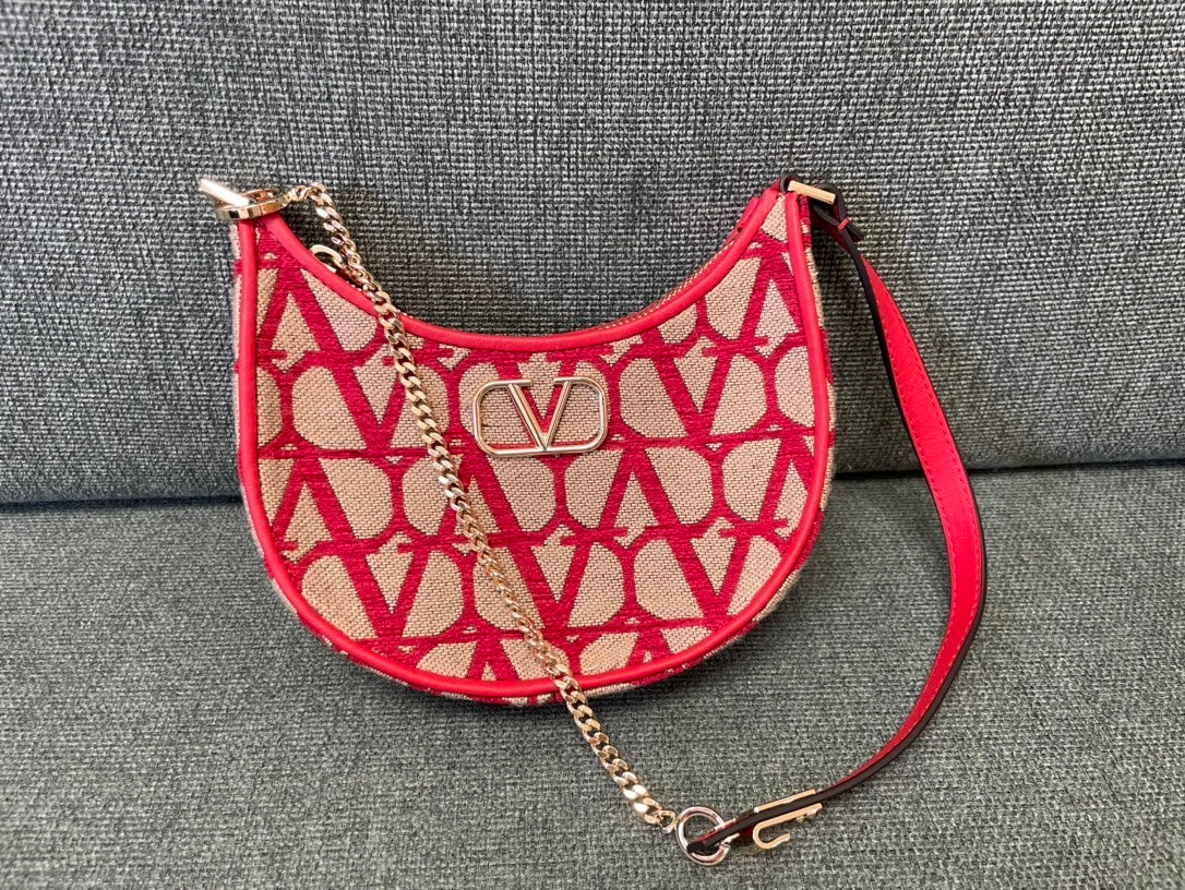 VALENTINO Fabric Hobo Bag