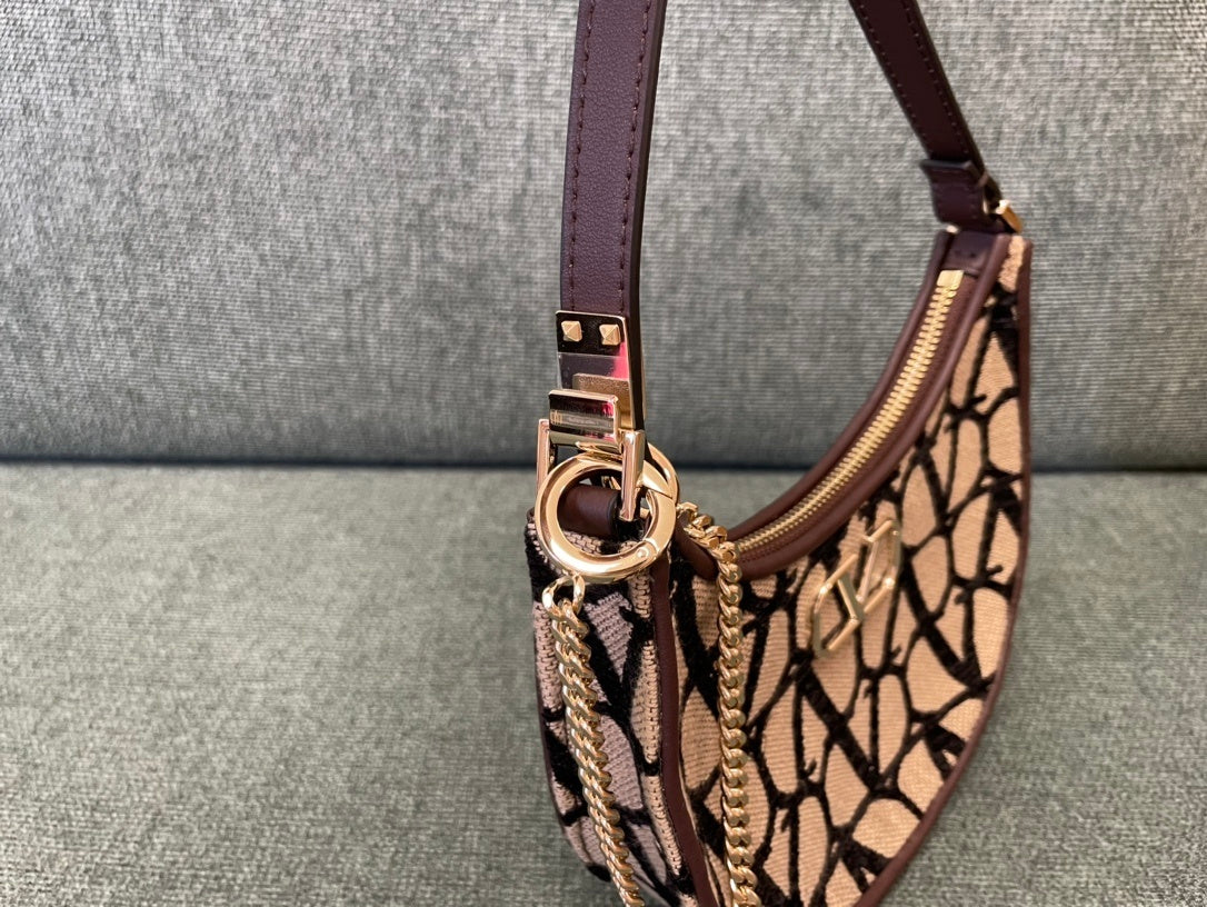 VALENTINO Fabric Hobo Bag