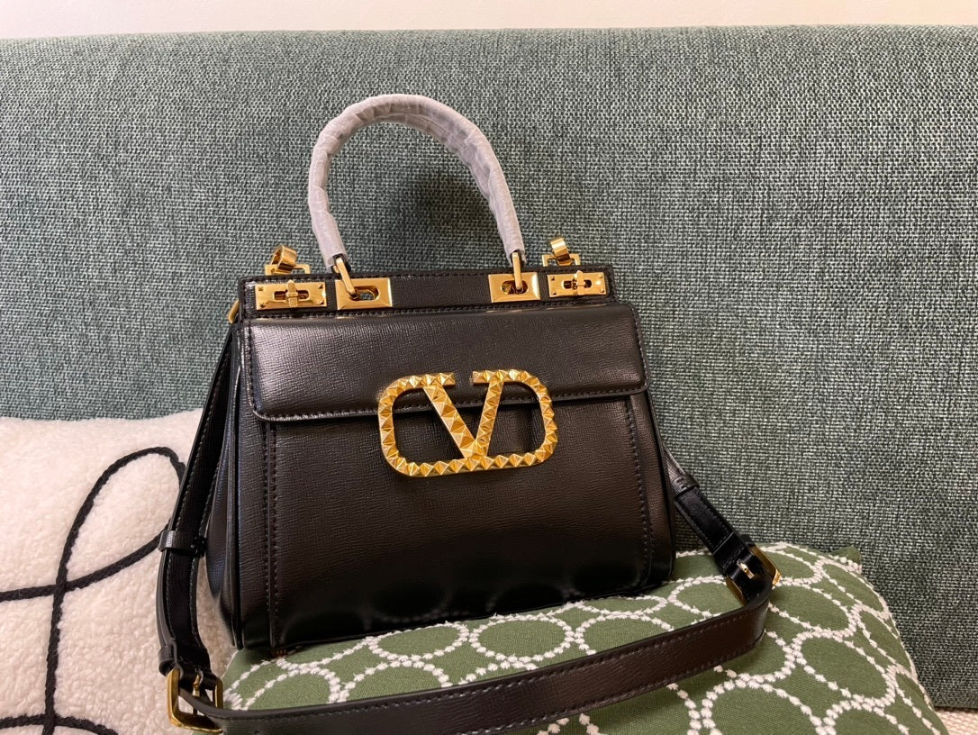 VALENTINO Garavani Rockstud Alcove Calfskin Bag