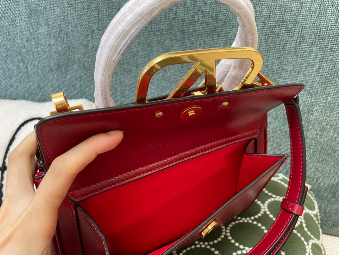 VALENTINO Garavani Rockstud Alcove Calfskin Bag