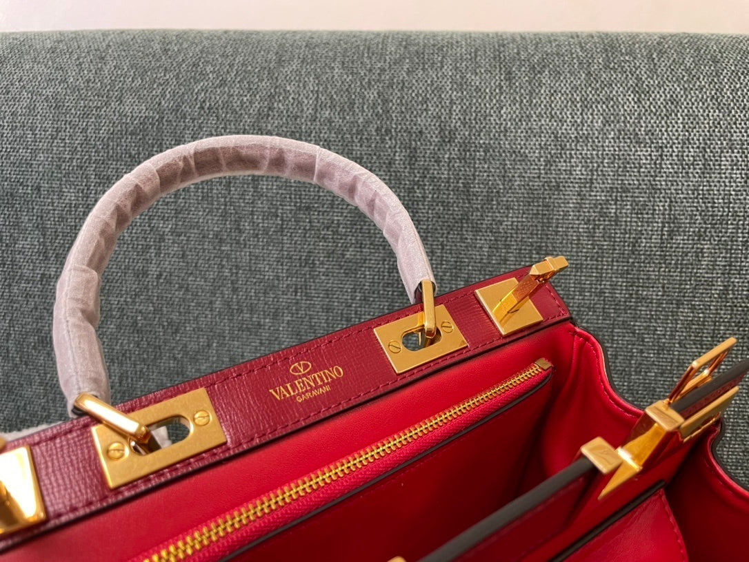 VALENTINO Garavani Rockstud Alcove Calfskin Bag