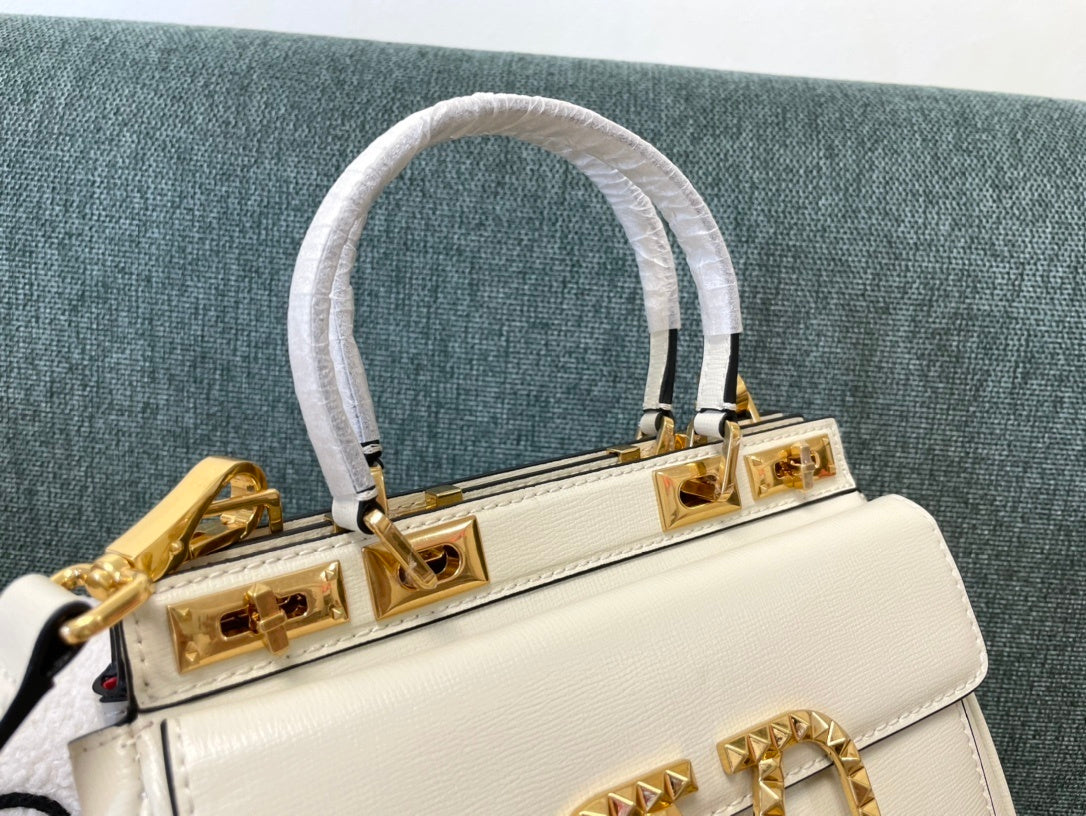 VALENTINO Garavani Rockstud Alcove Calfskin Bag