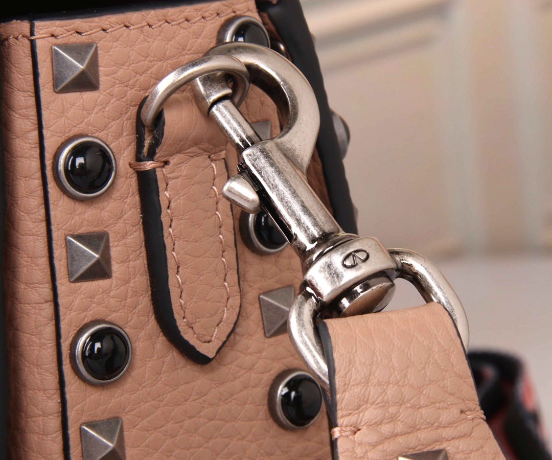 VALENTINO Accordion Calfskin Shoulder Bag