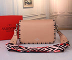 VALENTINO Accordion Calfskin Shoulder Bag