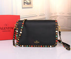 VALENTINO Accordion Calfskin Shoulder Bag