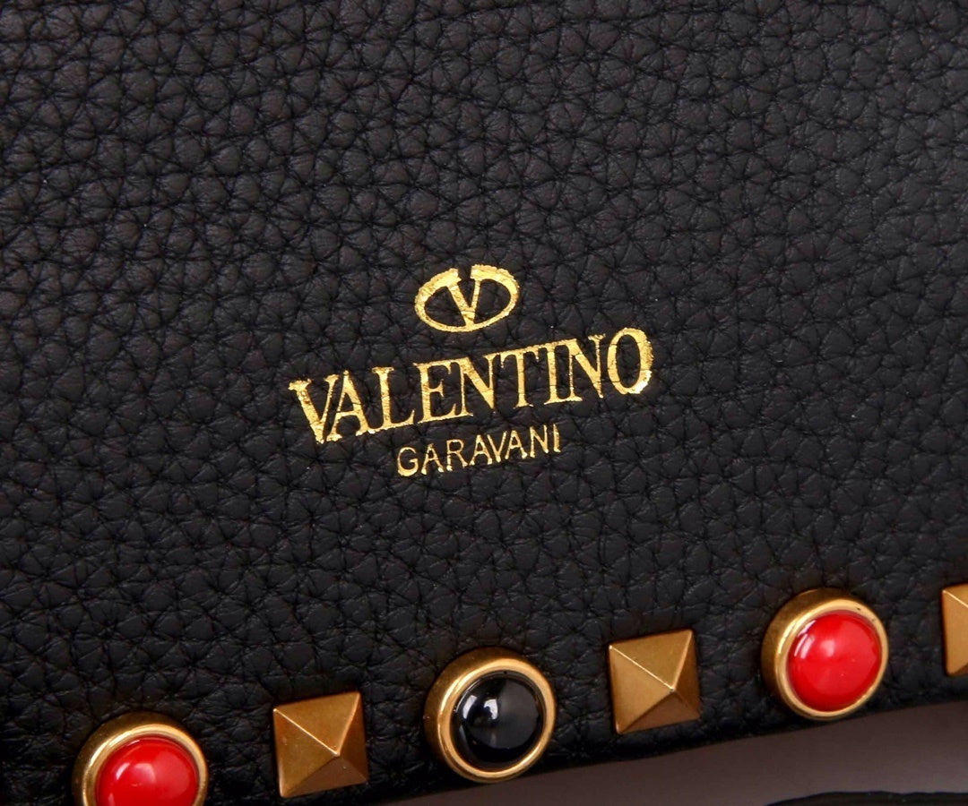 VALENTINO Accordion Calfskin Shoulder Bag