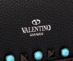 VALENTINO Accordion Calfskin Shoulder Bag
