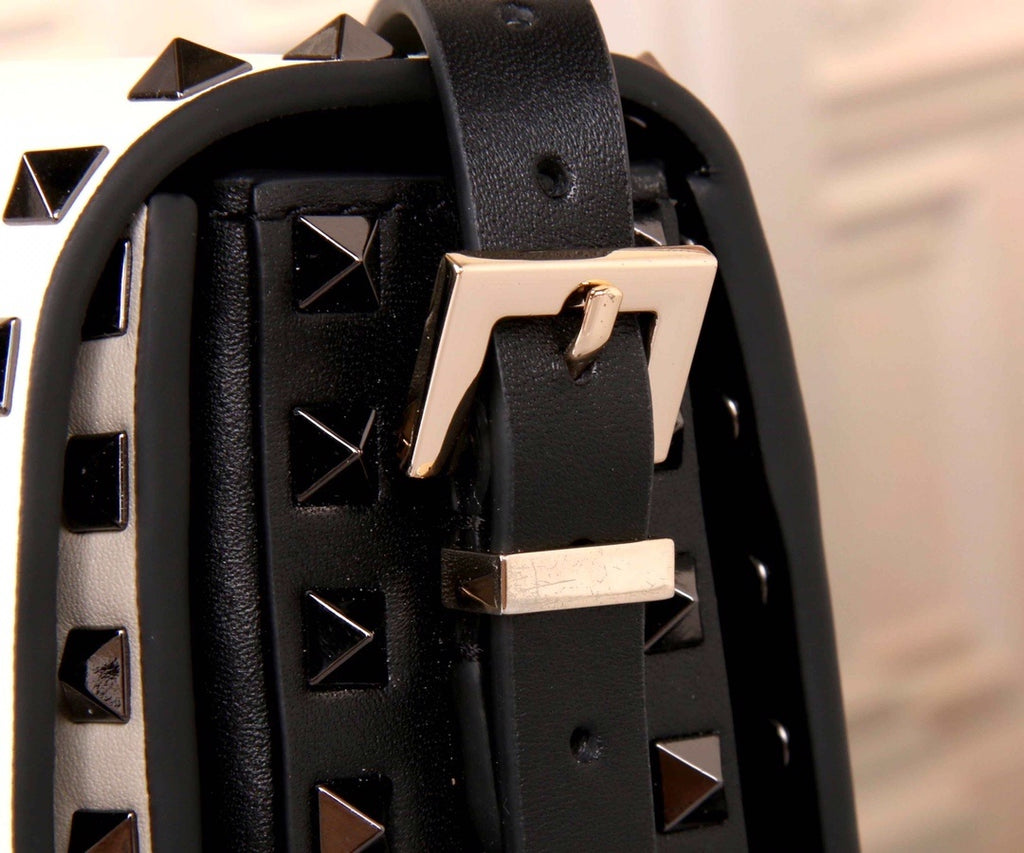 VALENTINO Accordion Calfskin Shoulder Bag