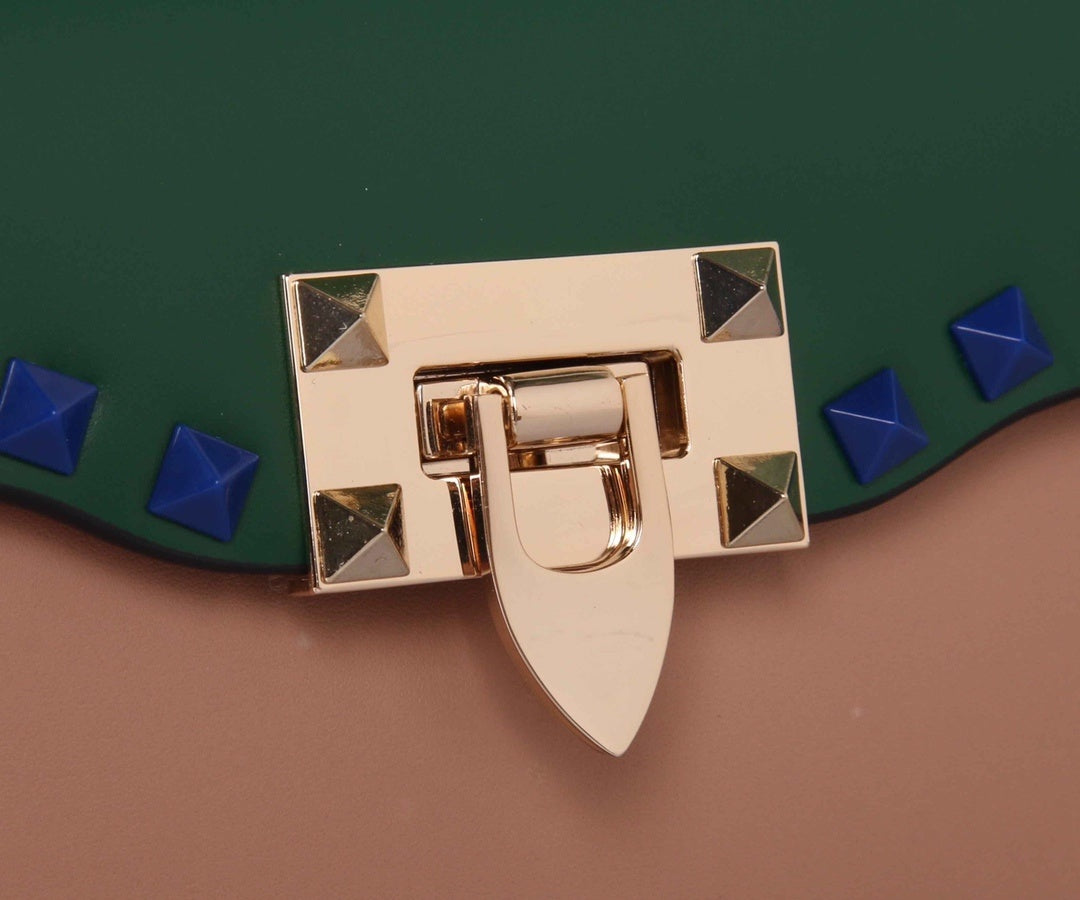 VALENTINO Accordion Calfskin Shoulder Bag