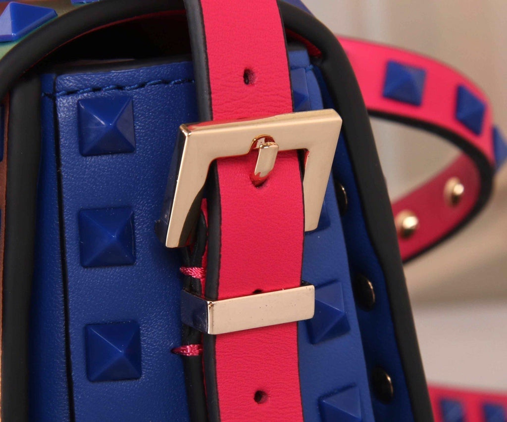 VALENTINO Accordion Calfskin Shoulder Bag