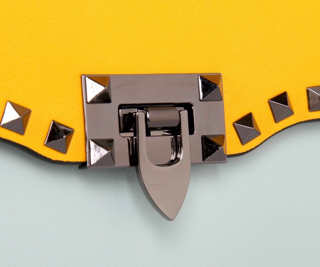 VALENTINO Accordion Calfskin Shoulder Bag