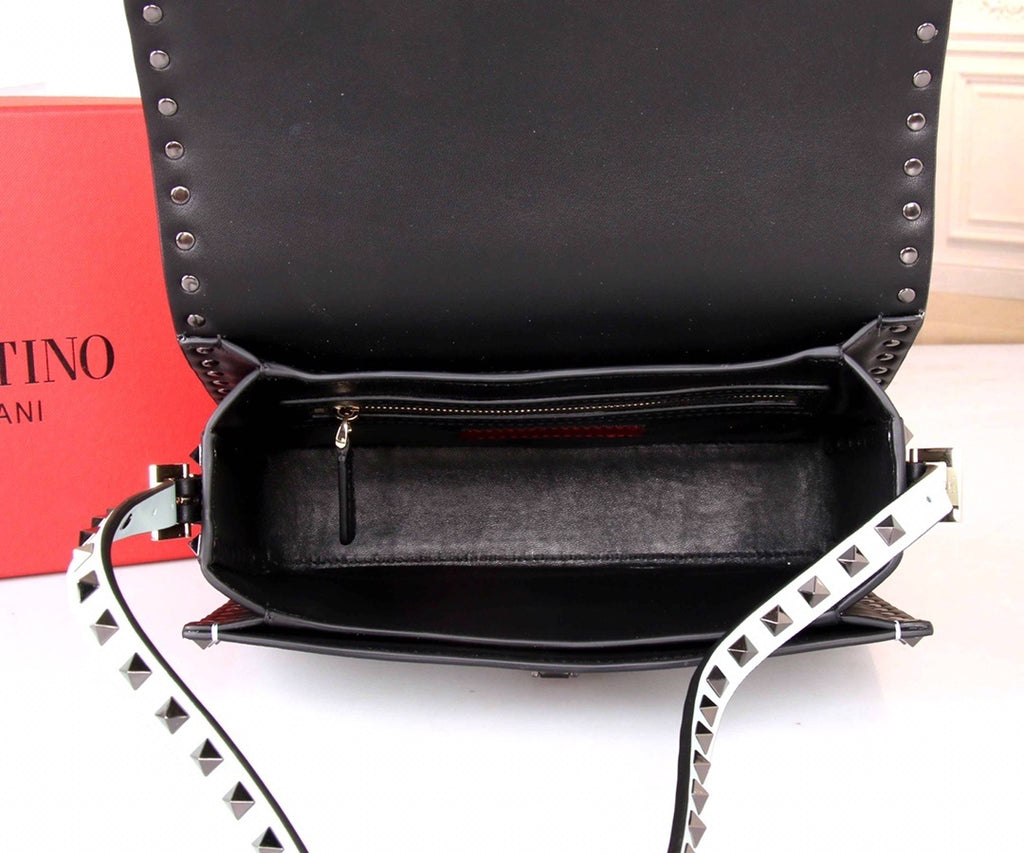 VALENTINO Accordion Calfskin Shoulder Bag