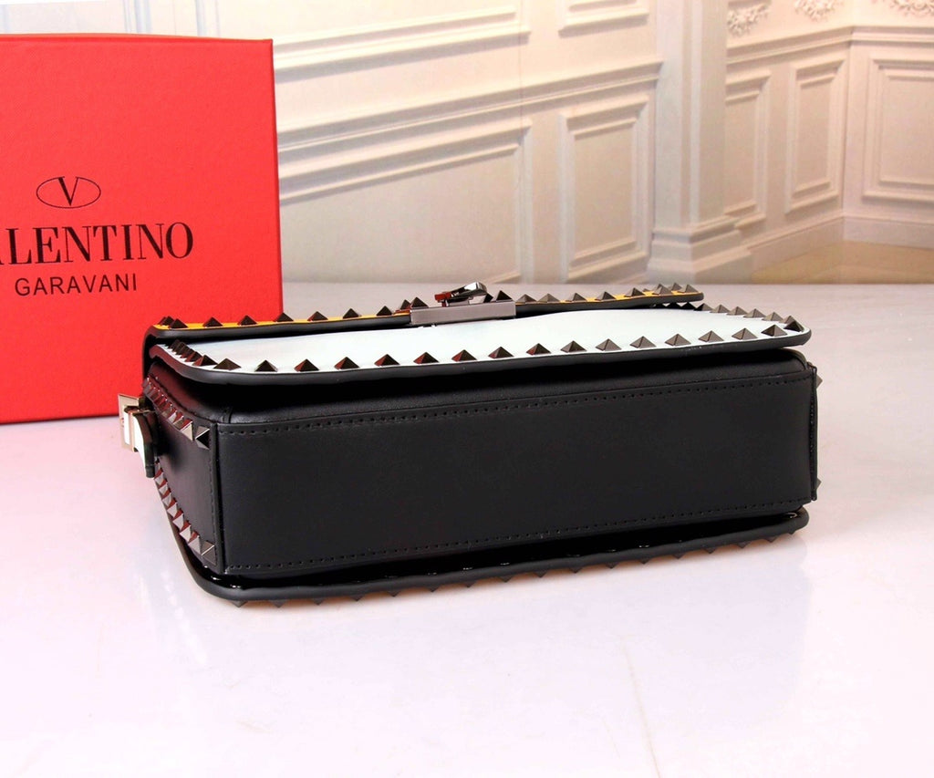 VALENTINO Accordion Calfskin Shoulder Bag