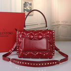 VALENTINO Garavani Candystud Nappa Lambskin Top Handle Bag