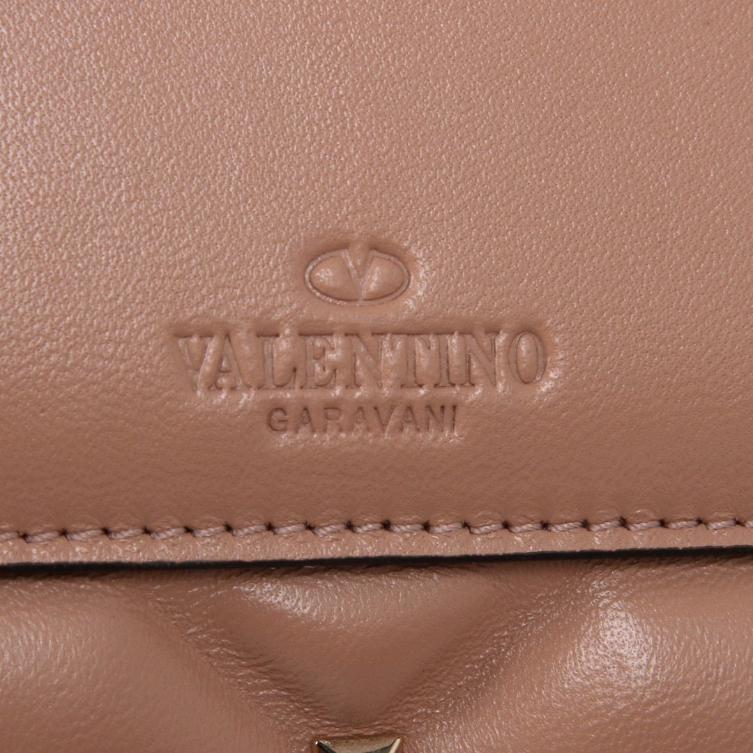 VALENTINO Garavani Candystud Nappa Lambskin Top Handle Bag