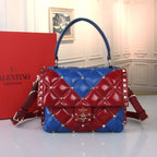 VALENTINO Garavani Candystud Nappa Lambskin Top Handle Bag