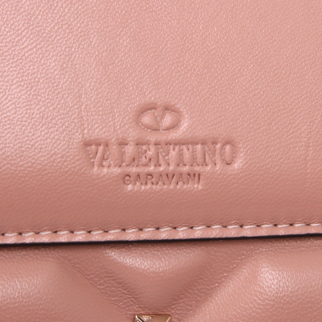 VALENTINO Garavani Candystud Nappa Lambskin Top Handle Bag