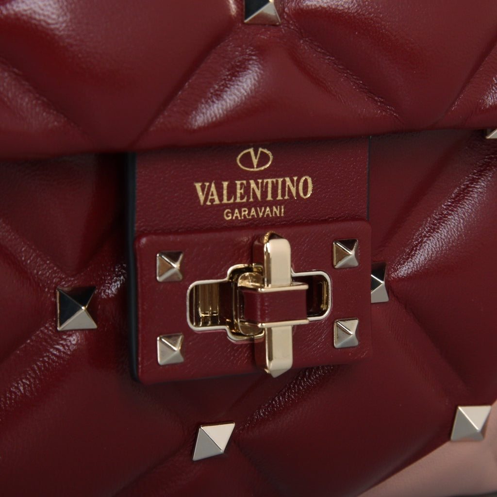 VALENTINO Garavani Candystud Nappa Lambskin Top Handle Bag