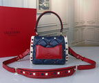 VALENTINO Garavani Candystud Nappa Lambskin Top Handle Bag