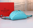 VALENTINO Garavani Free Rockstud Spike Lambskin Belt Bag