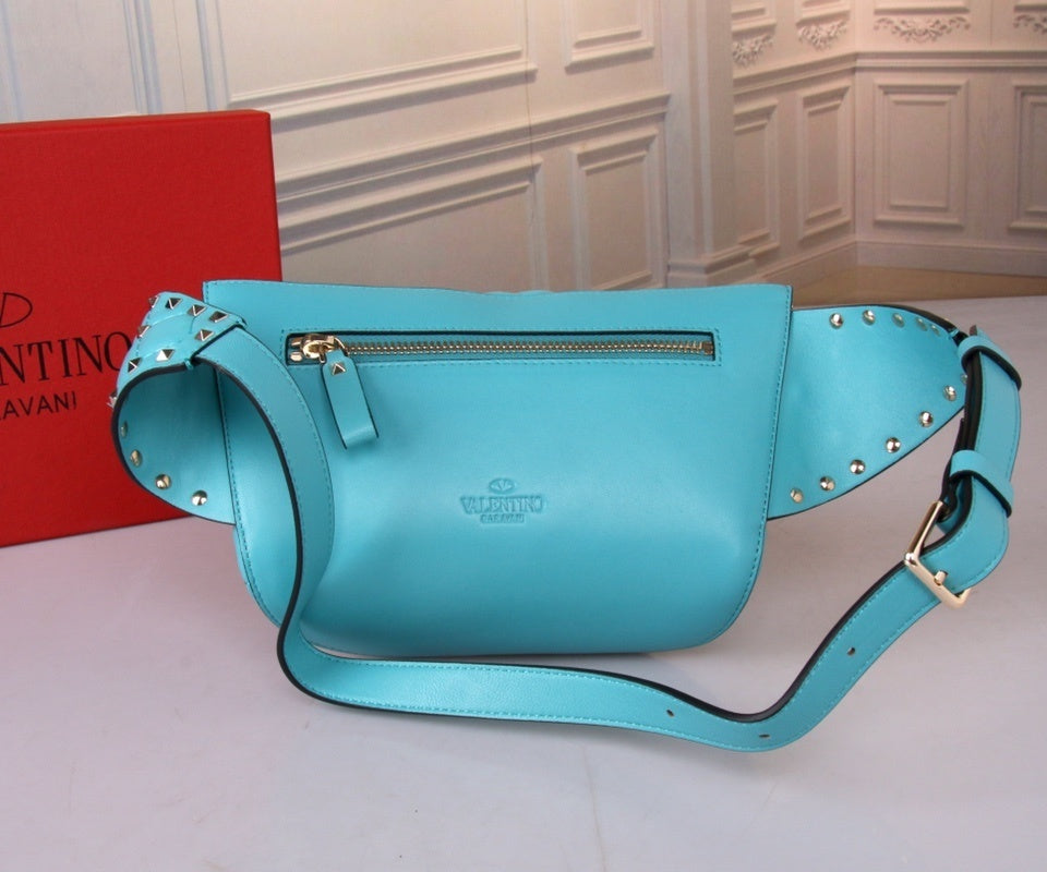VALENTINO Garavani Free Rockstud Spike Lambskin Belt Bag