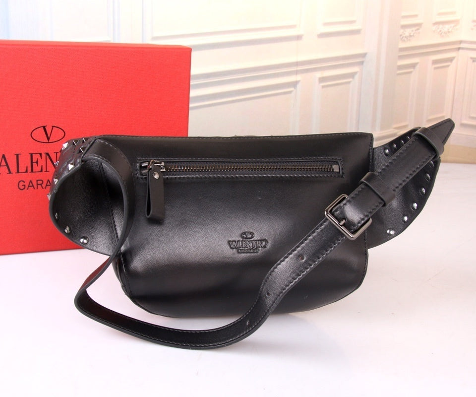 VALENTINO Garavani Free Rockstud Spike Lambskin Belt Bag