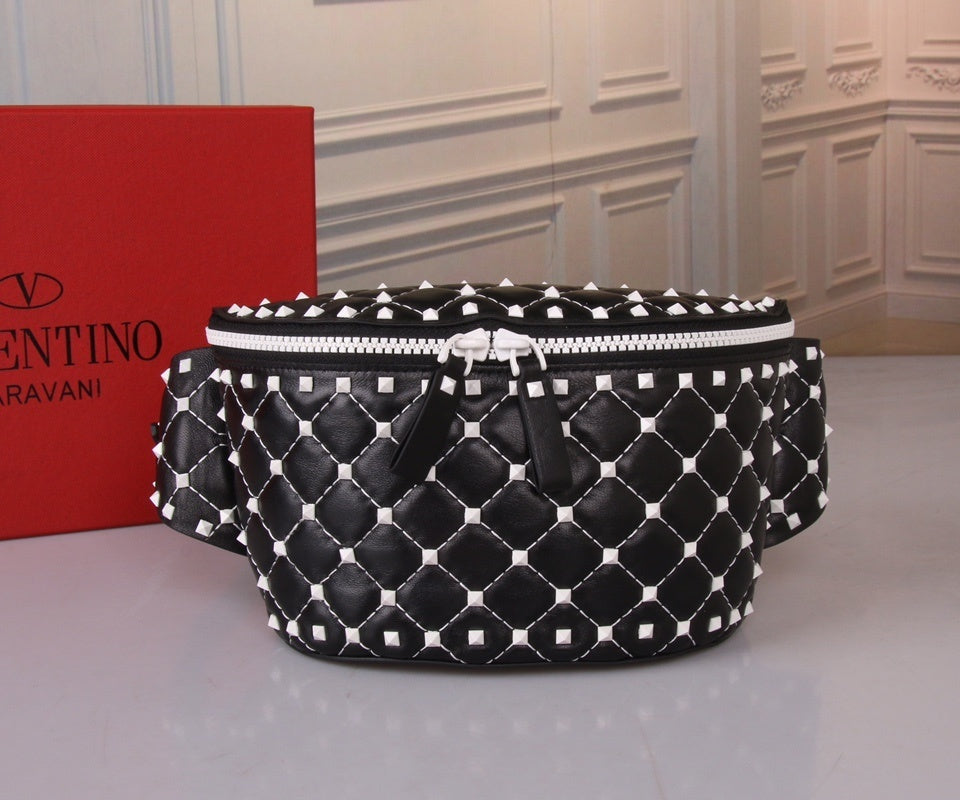 VALENTINO Garavani Free Rockstud Spike Lambskin Belt Bag